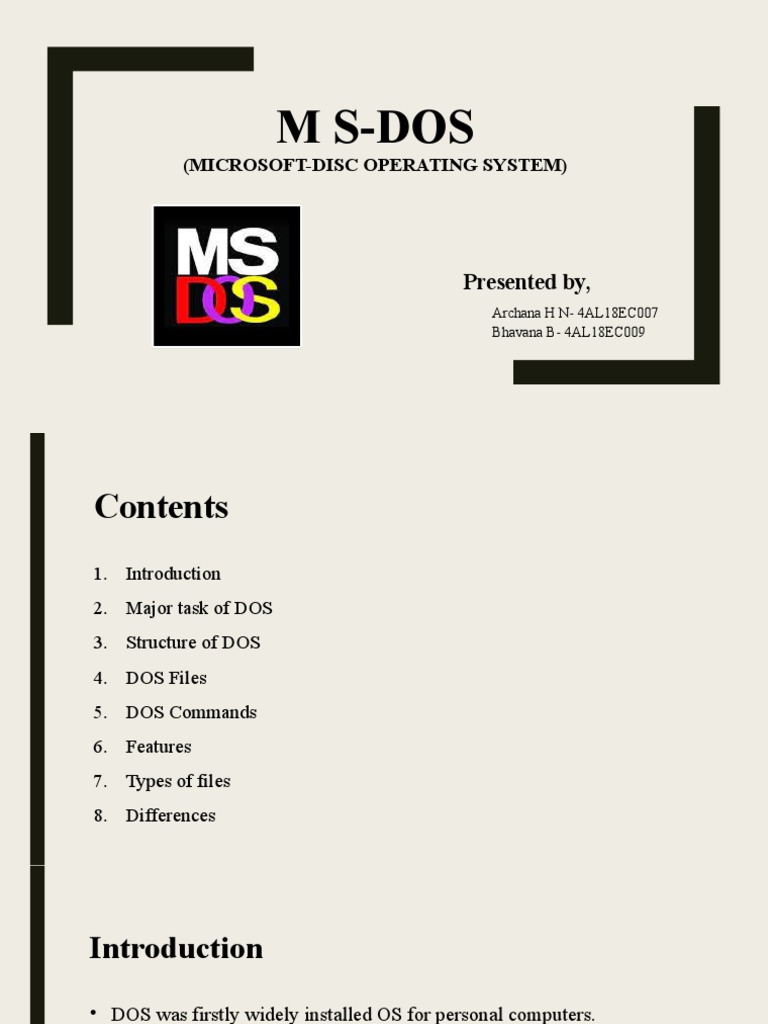 M SDos (MicrosoftDisc Operating System) PDF
