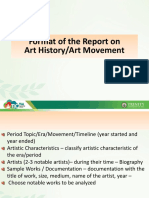 FORMAT OF THE REPORT