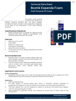 Bostik Expanda Foam: Technical Data Sheet