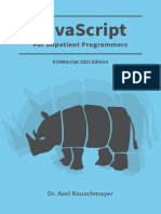 JavaScript For Impatient Programmers (ES2021 Edition) by Dr. Axel Rauschmayer