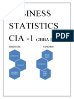 Business Statistics CIA - 1: (2BBA B)