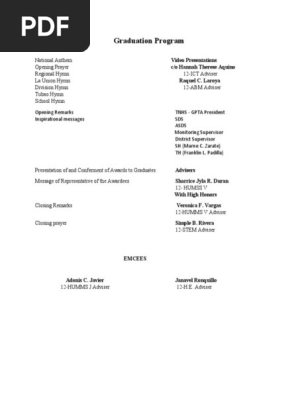 Graduation Program