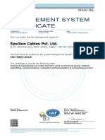 ISO 9001 - 2015 Certificate Upto 2023