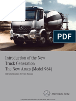 MERCEDES BENZ New Arocs 964 Introduction Into Service Manual