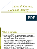 Globalization & Culture Crises of Identity