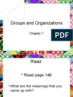 Chapter 7 Groups and Organizations