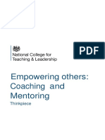 NCTL Empowering Others Coaching and Mentoring