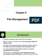 Chapter 5 File Management