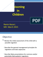 Poisoning in Children: Ramin Nazari, MD March 2015