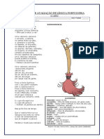 Ficha Avaliação 1.ª 2.º Periodo