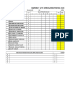 Format Nilai Kelas 8