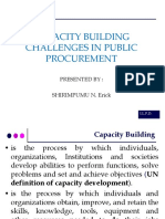 RWANDA - Final Presentation in Capacity Building Challenges in Public Procurement
