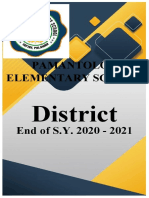 Pamantolon Elementary School: District