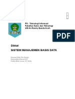 PS Teknologi Informasi UIN Ar-Raniry Diktat Sistem Manajemen Basis Data