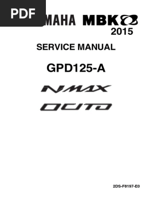 2016 nmax125 서비스메뉴얼 2DS-F8197-E0 (20권) | PDF | Anti Lock