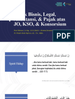 Aspek Bisnis, Legal, Akt, & Pajak Atas JO, KSO, Konsorsium 200923p