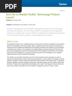 Tech Go-to-Market Toolkit: Technology Product Launch