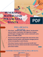 Analisis Penerapan Materi Ajar Pola Busana