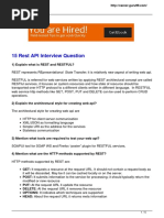 15 Rest API Interview Question