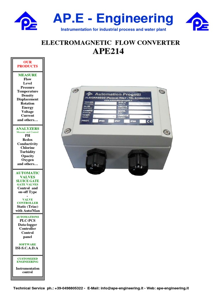 AP.E Engineering Flow Converter PDF
