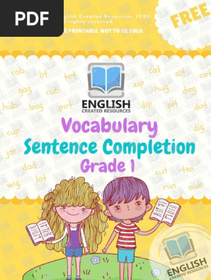 Sentence Completion Worksheets English Created Resources Pdf