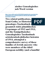 Semigothaisches Genealogisches Taschenbuch Word Version