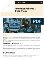 Common Generator Failures & How To Address Them - LEL