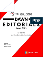 Monthly Dawn Editorials June 2021