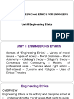 19Cs5101 Professional Ethics For Engineers: Unit-II Engineering Ethics