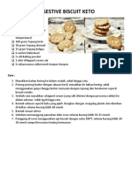 Digestive Biscuit Keto: Bahan