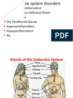 Hyper and Hypothyroidism Endemic (Iodine-Deficient) Goiter Thyroid Cancer The Parathyroid Glands Hyperparathyroidism Hypoparathyroidism Etc
