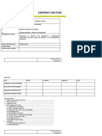 Hor S Contract HSE Plan Template