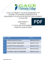 Advanced Projcet Management Presentation