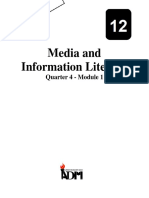 Media and Information Literacy: Quarter 4 - Module 1
