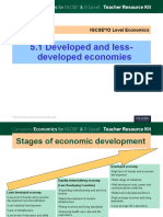 5.1 Developed and Less-Developed Economies: Igcse /O Level Economics