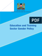 Kenya Education Gender Policy