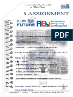 Programming For Problem Solving Lab (C) (ESCS - 291) Cse - 2 Sem. - 1 Year