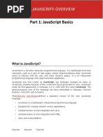 Part 1: Javascript Basics