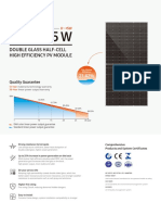 Double Glass Half-Cell High Efficiency PV Module: DHM-72X10/DG