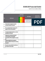 ISO 9001-2015 Process Audit Checklist SAMPLE