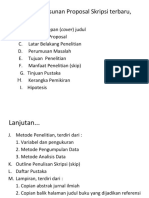 Standar Penyusunan Proposal Skripsi Terbaru, Terdiri Dari