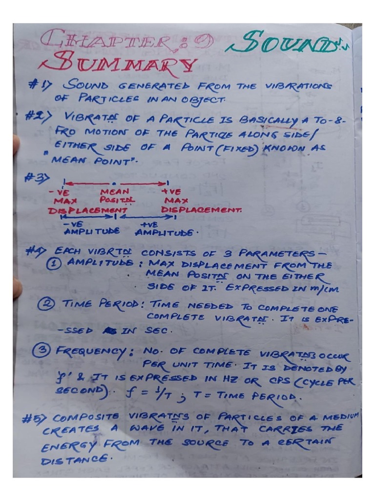 Sound Class Notes 8 | PDF