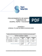 PU-022-04-S038-4100-08-02-0025 Procedimiento de Montaje de Tuberías de Acero HDPE y Accesorios_0