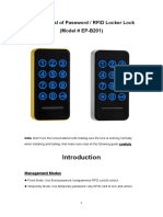 User Manual of Password RFID Locker Lock-EP-B201