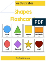 Shapes Flashcards Free Printable