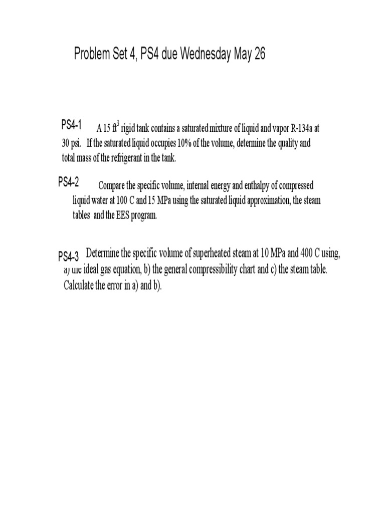Problem Set 4, PS4 Due Wednesday May 26 | PDF