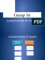 Group 16: Classification of Oxides