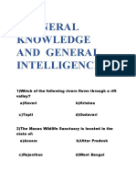 General Knowledge and General Intelligence
