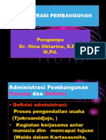 Administrasi Pembangunan