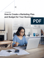 Marketing Plan Budget Template APAC-2018